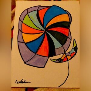 Abstract Multicolor Canvas Art